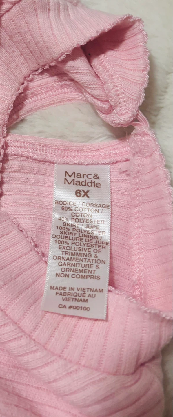 Marc & Maddie Girls Size 6X Pink Plaid Dress - photo 2