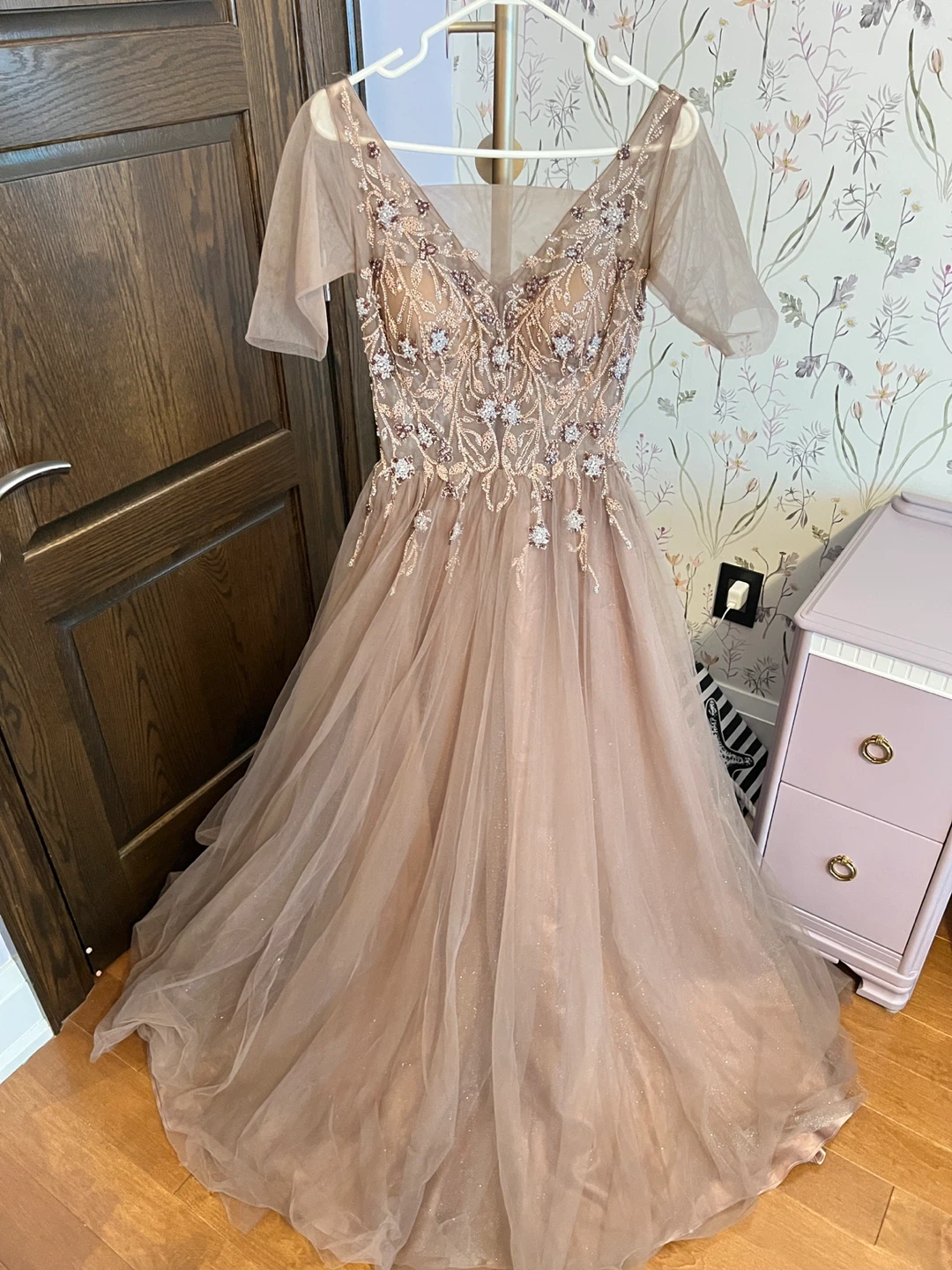 Beaded Tulle Prom Dress - photo 2