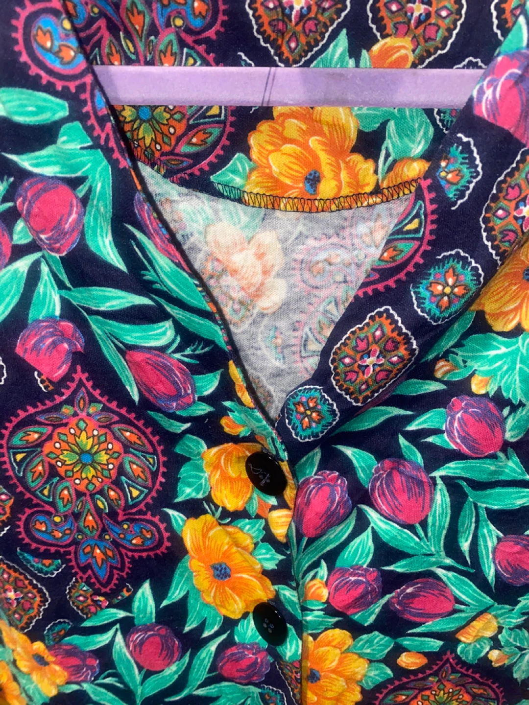 E.N.V.Y. Women's Floral Print Button-Up Blouse - photo 3