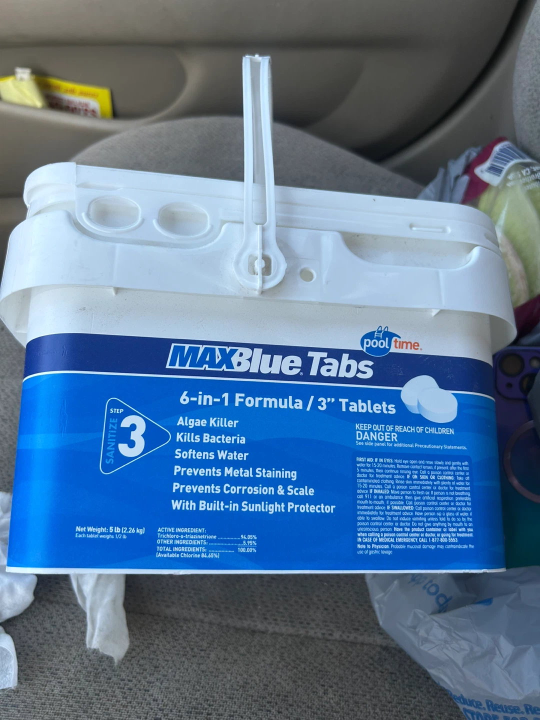 Pool Time MaxBlue Tabs 6-in-1 Formula 3" Tablets 5 lb