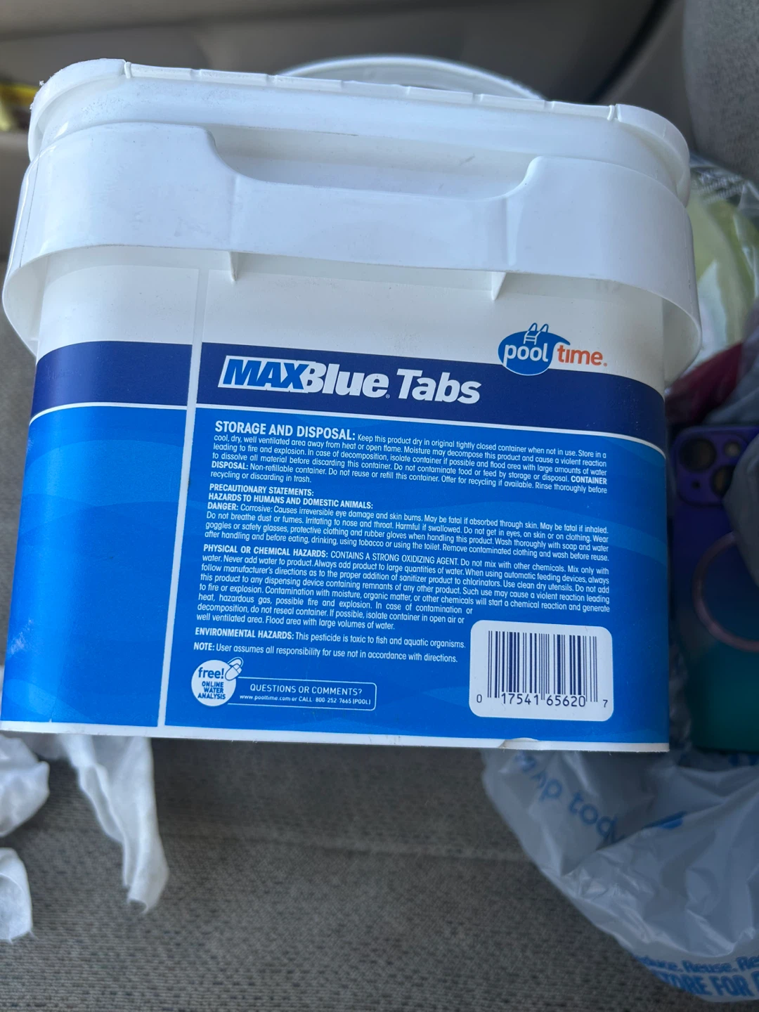 Pool Time MaxBlue Tabs 6-in-1 Formula 3" Tablets 5 lb - photo 2
