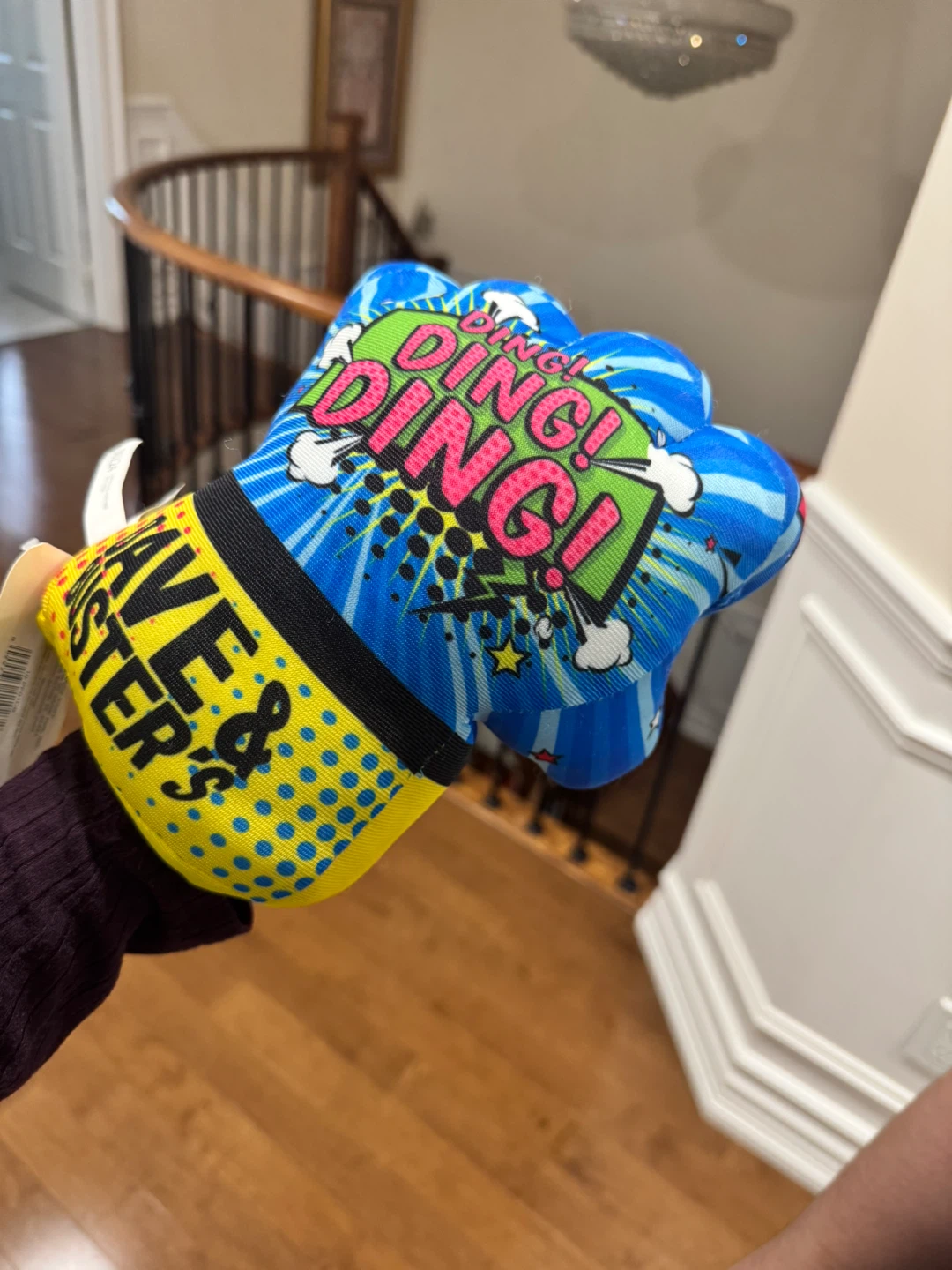 Ding! Ding! Ding! Punching Glove Toy plush