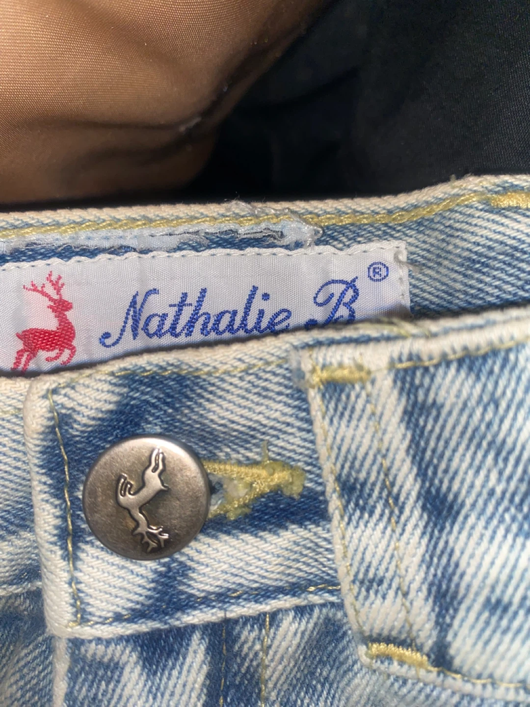 DeadStock Nathalie B. Women's Snow Acid Wash Denim Skirt - photo 4