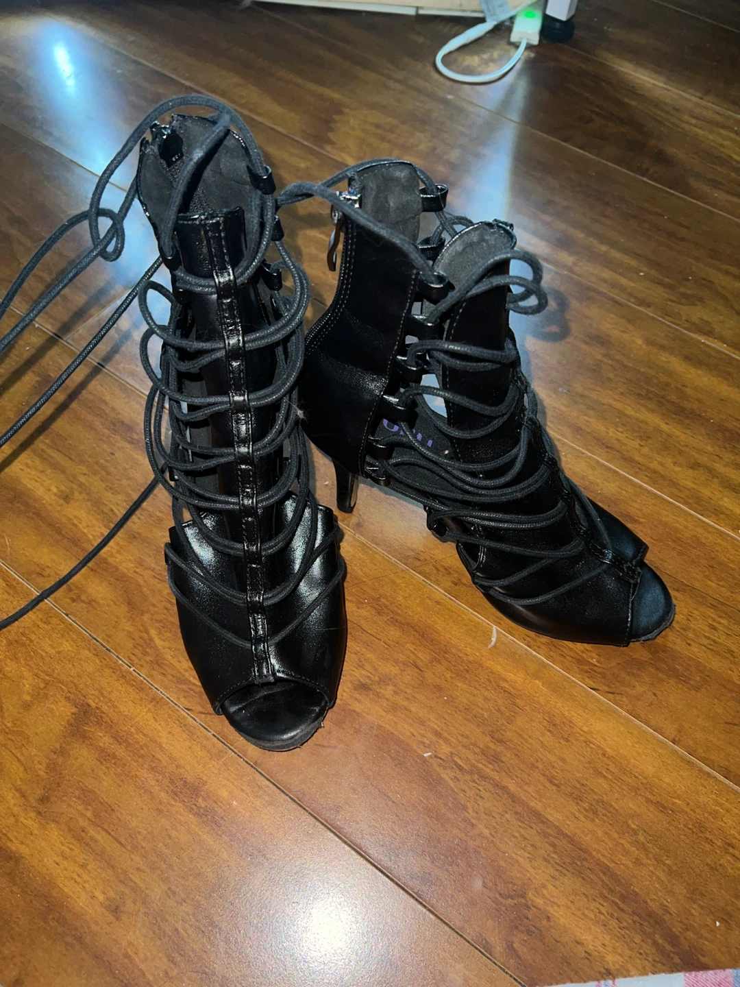Burju Karma Open Toe Ankle Dance Heels - photo 2