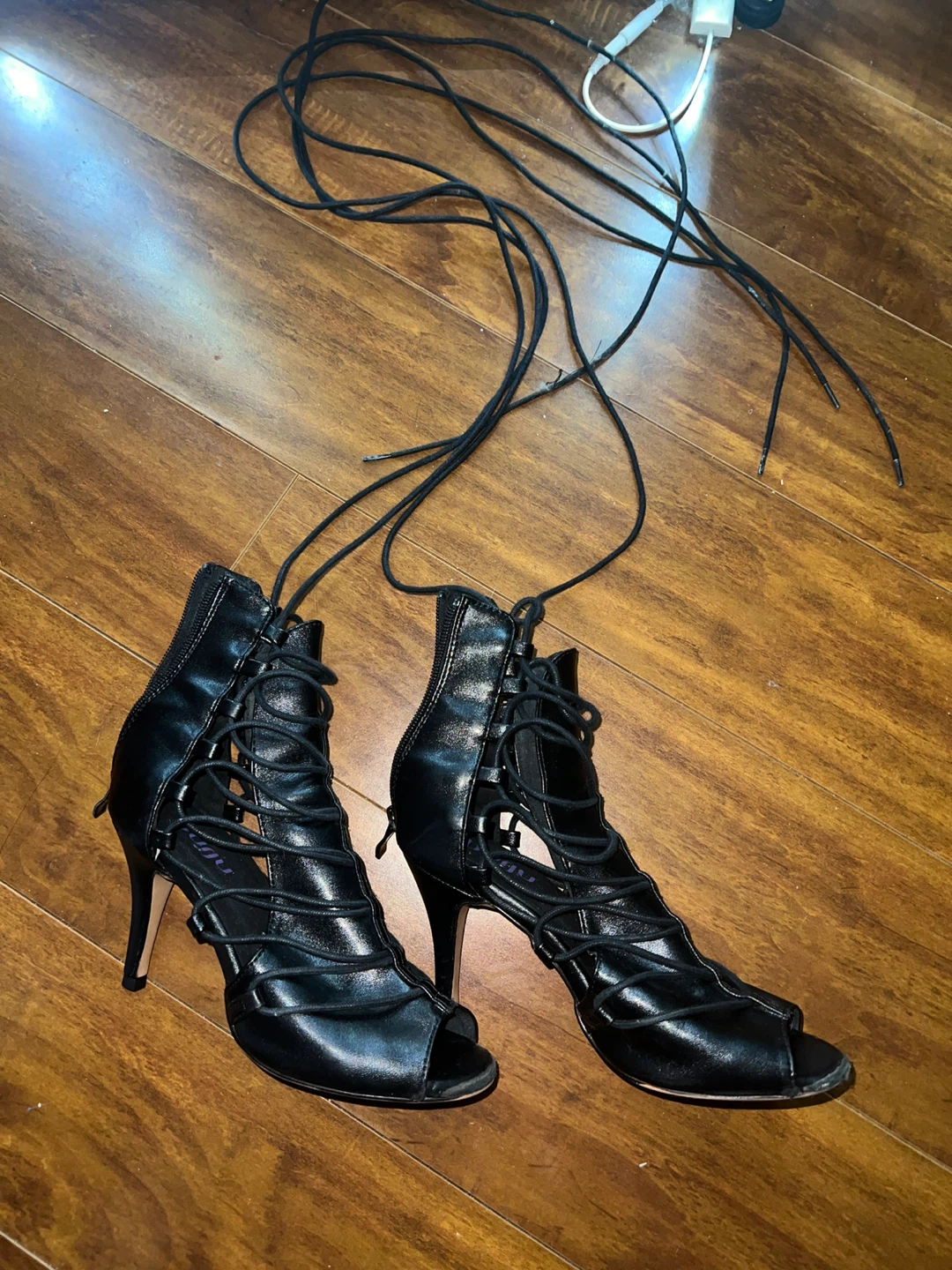 Burju Karma Open Toe Ankle Dance Heels - photo 3