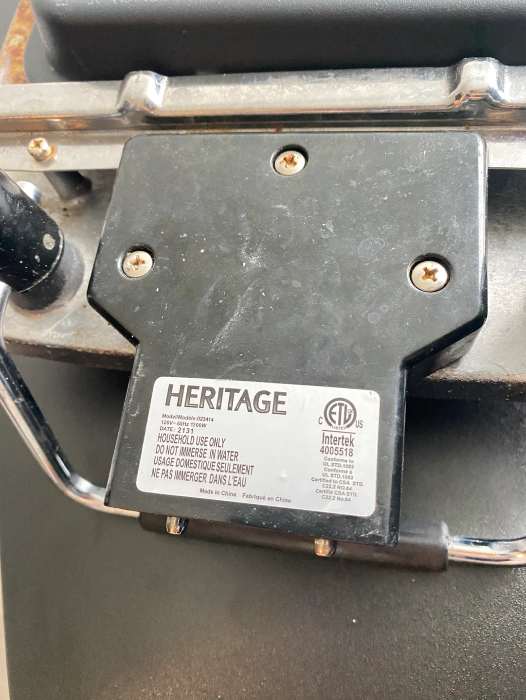 Heritage Electric Griddle 2300W - photo 2