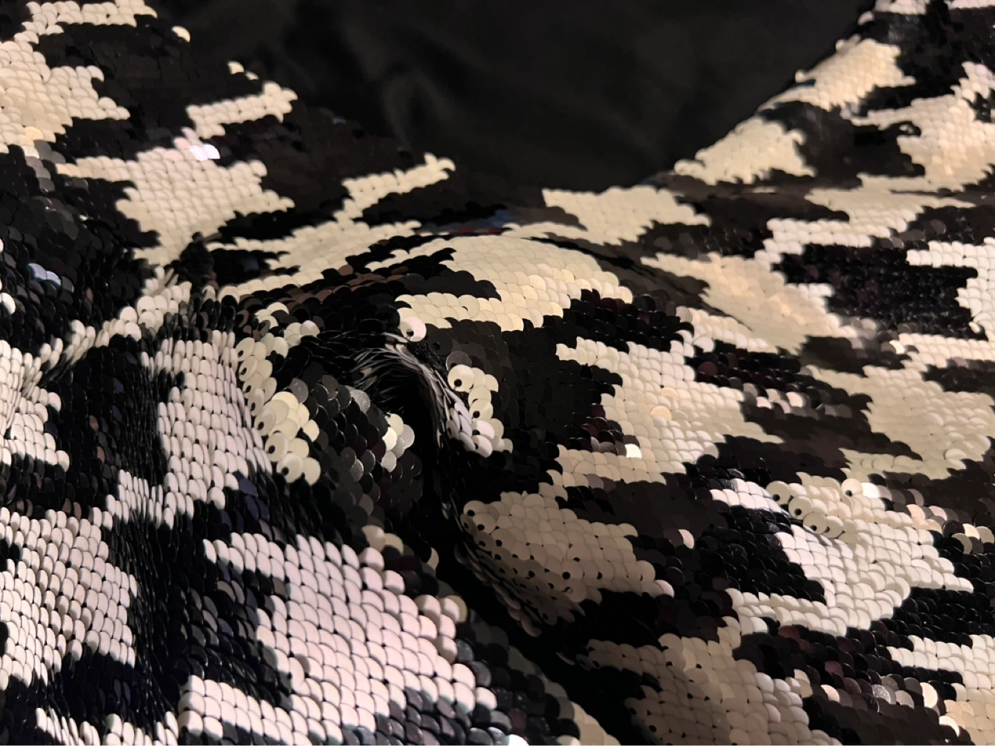ZARA Sequin Houndstooth Cropped Top - photo 2