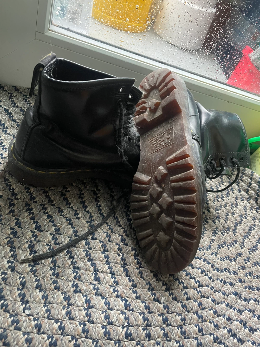 Dr. Martens Black Leather Boots Made in England