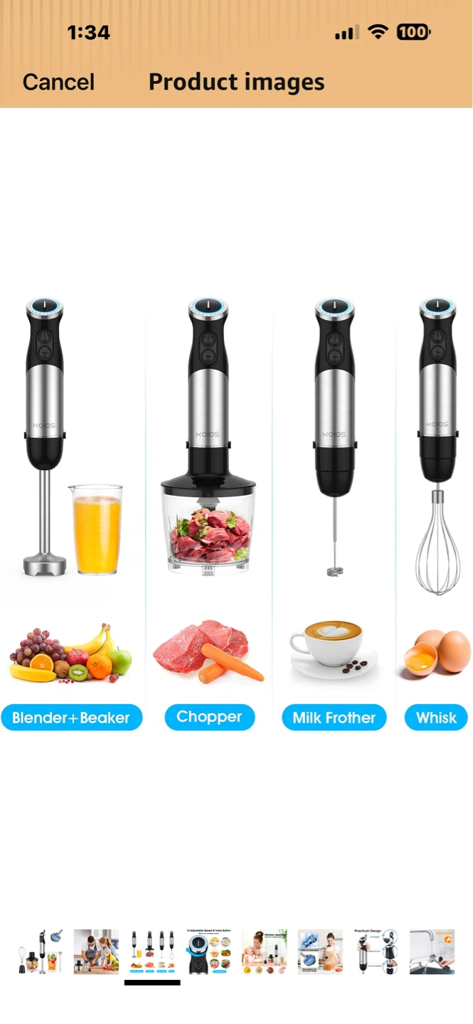 Blender accessories set only