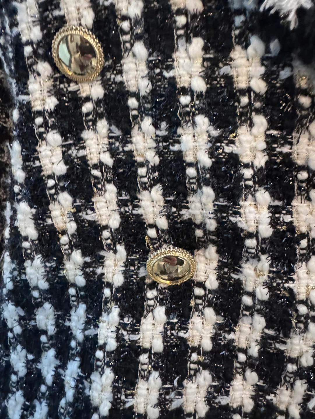 House of Harlow 1960 Black & White Tweed Jacket Size M - photo 3