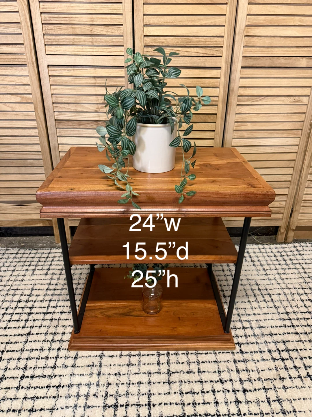 Wooden End Table - photo 3