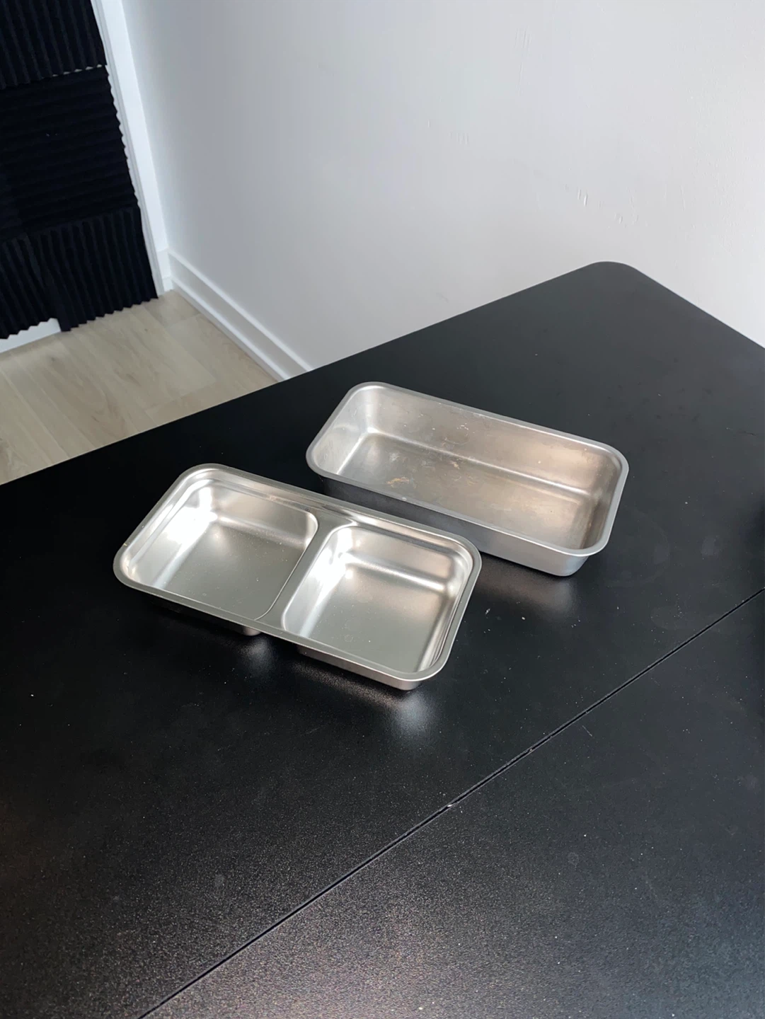 Two Compartment Metal Baking Pan