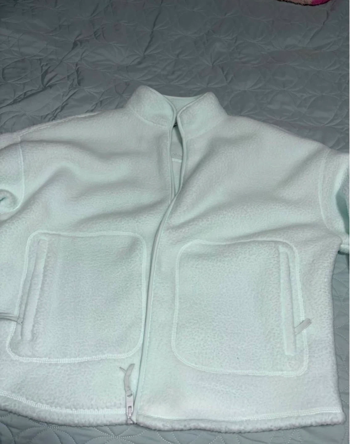Garage Sherpa Fleece Full Zip Jacket Mint - photo 4