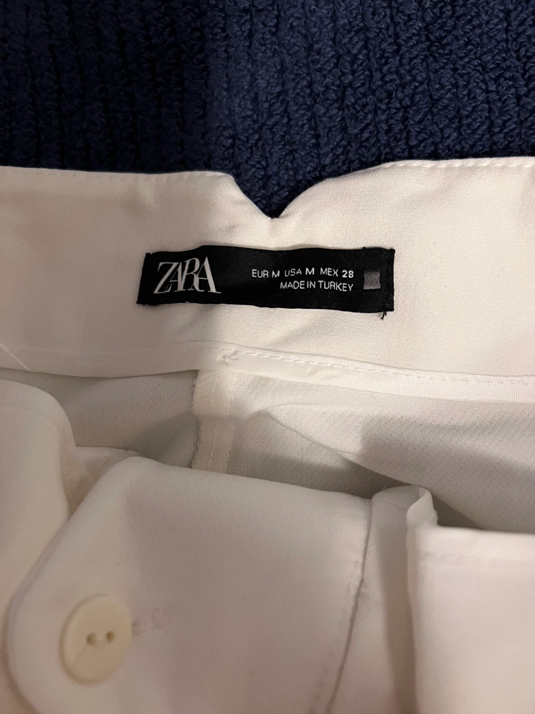 ZARA White High-Waisted Trousers Size M - photo 2