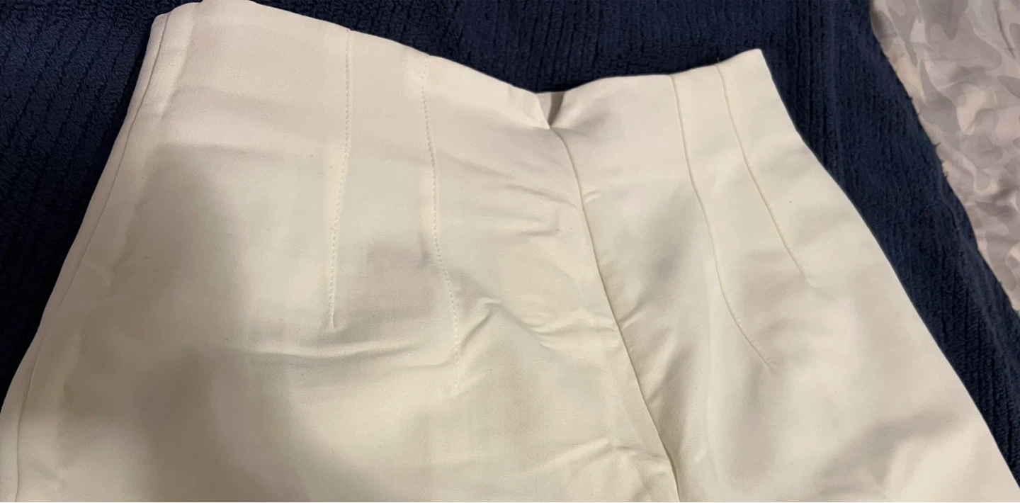 ZARA White High-Waisted Trousers Size M - photo 4