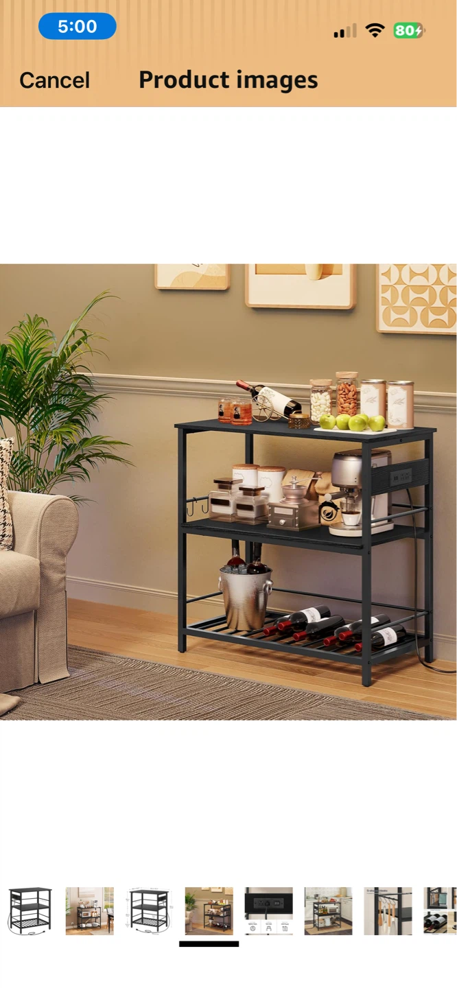 New 3-Tier Kitchen Island w/ Storage & Power Outlet - photo 3
