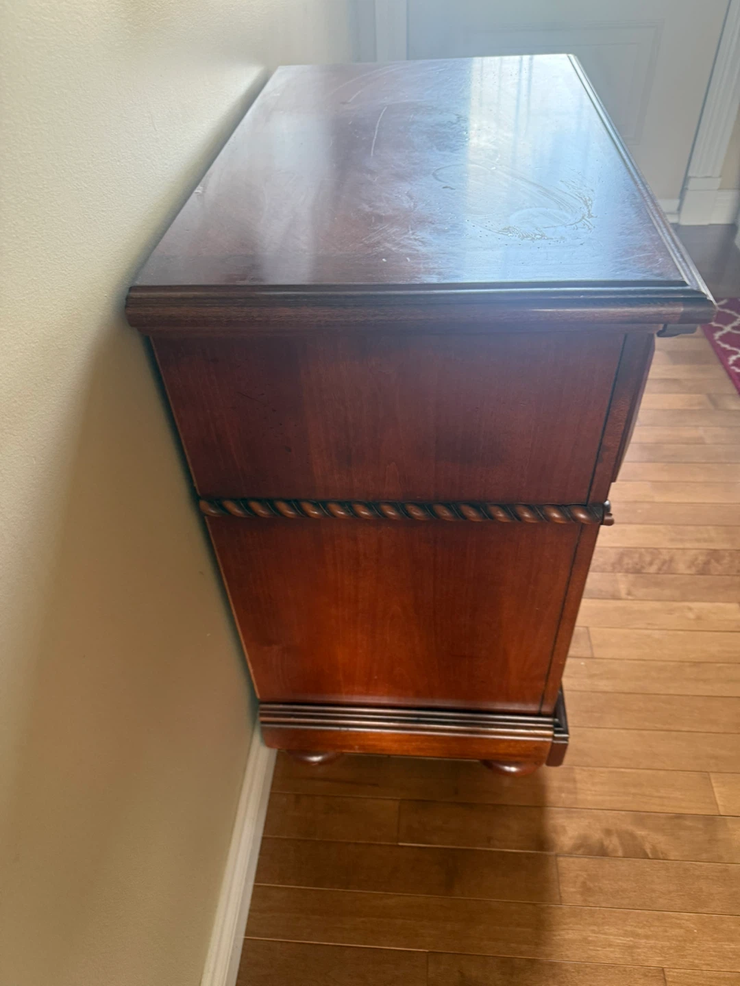 Wooden 3-Drawer Nightstand - photo 2