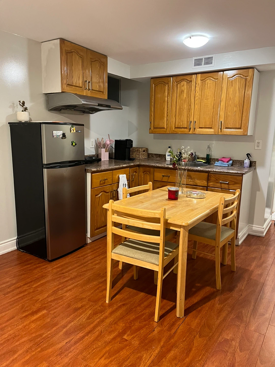 Wood Dining Table Set with 3 Chairs - photo 3