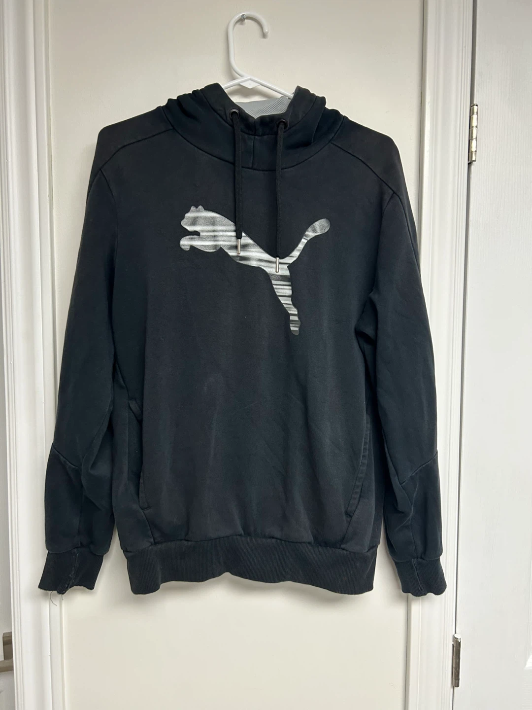 Puma Black Hoodie - Size S