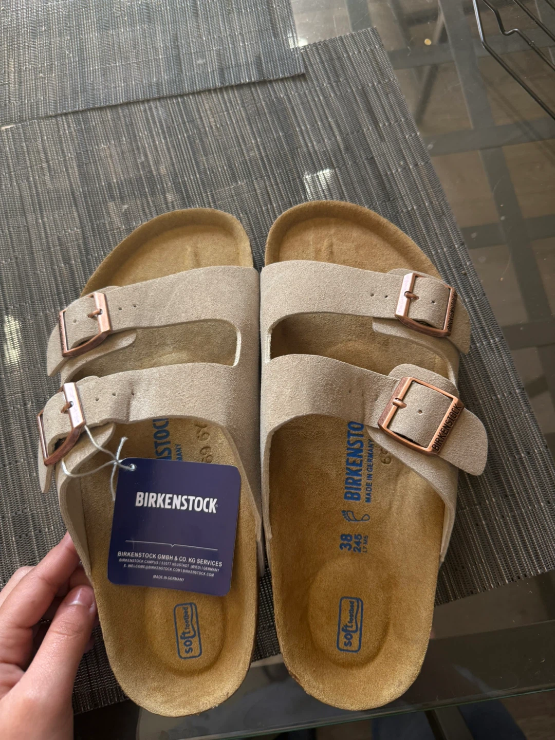 Birkenstock Arizona light tan size 38 - photo 2