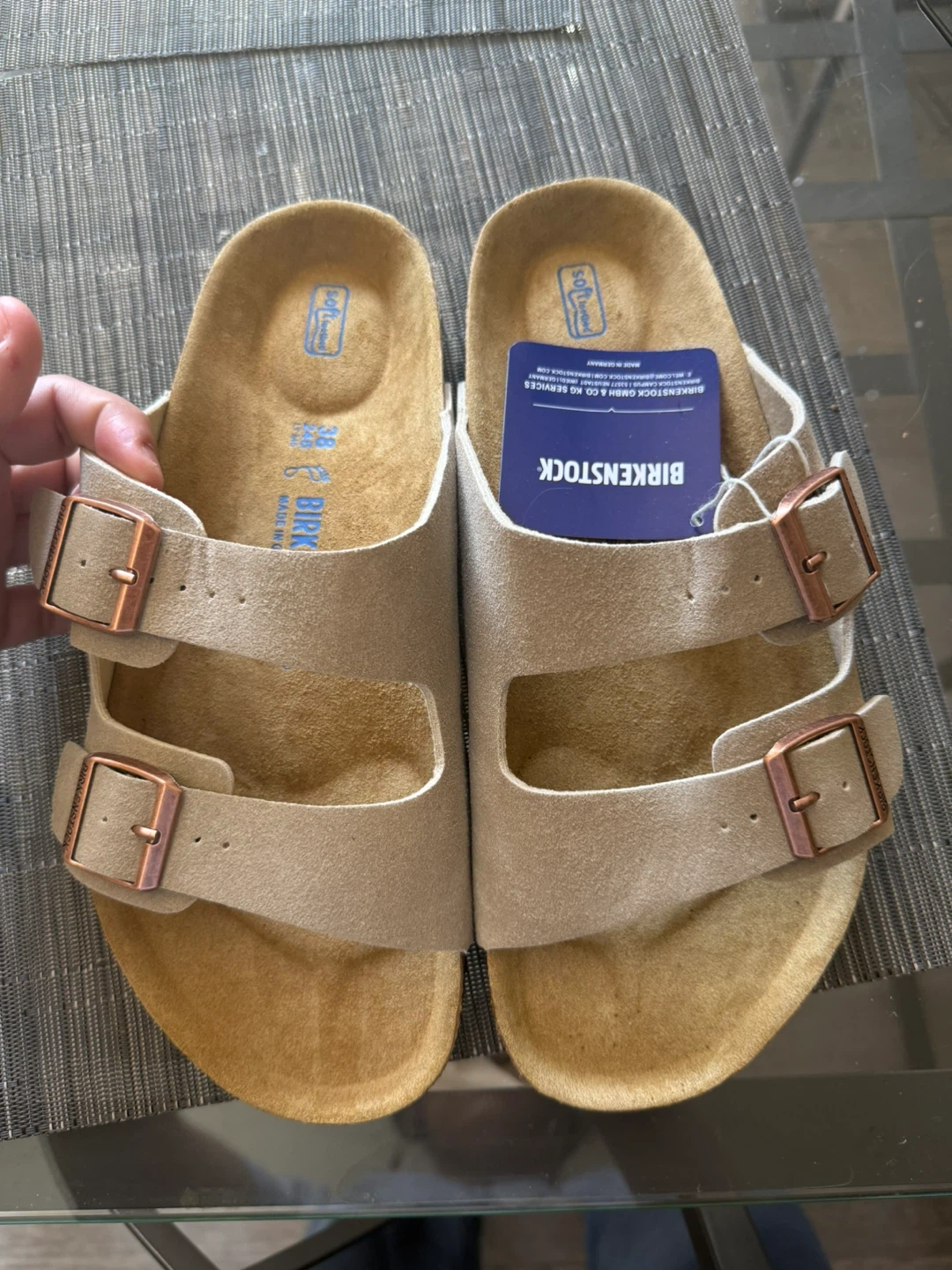 Birkenstock Arizona light tan size 38 - photo 3