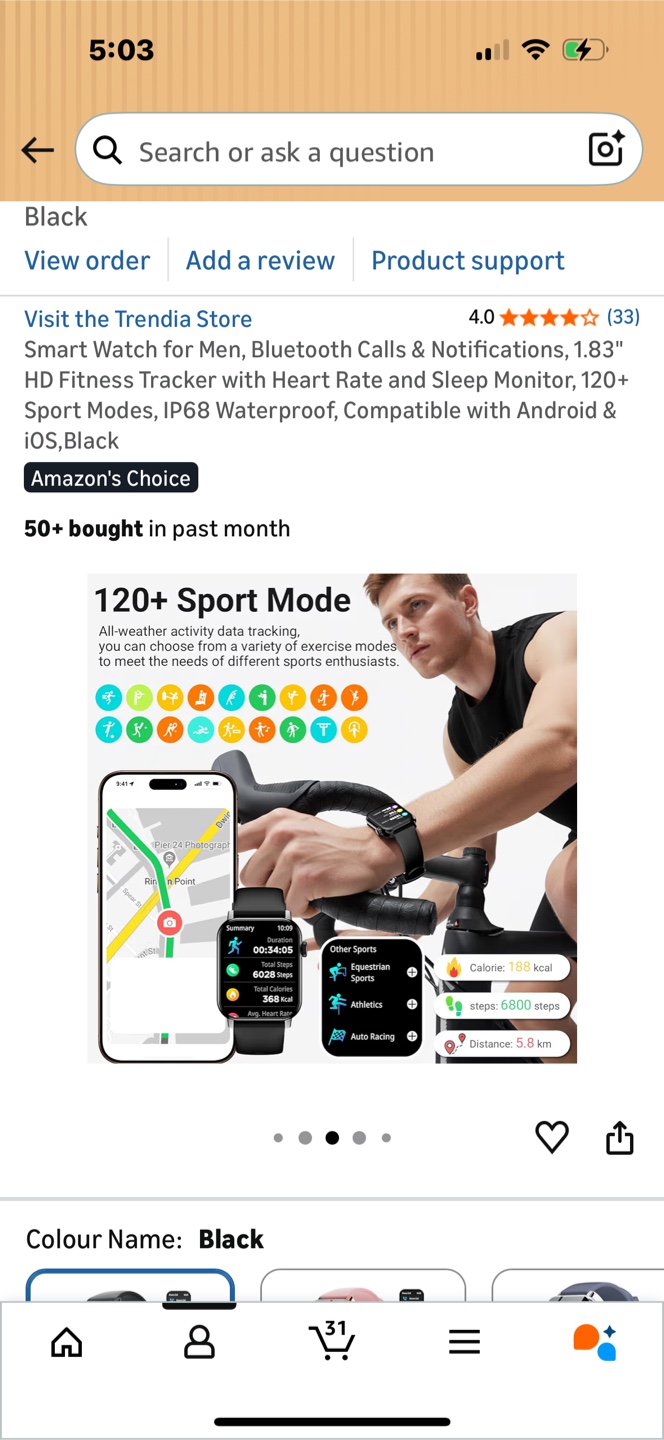 Brand New Smart Watch - Black - photo 3