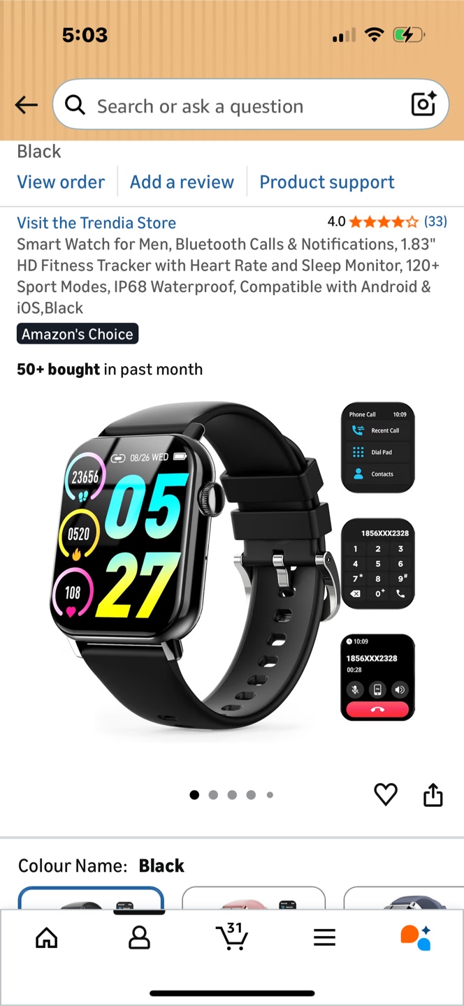 Brand New Smart Watch - Black