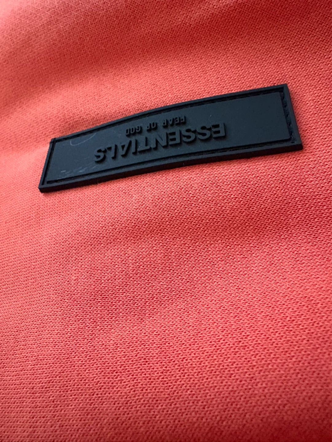 Fear of God Essentials Hoodie - Coral - Size S - photo 3