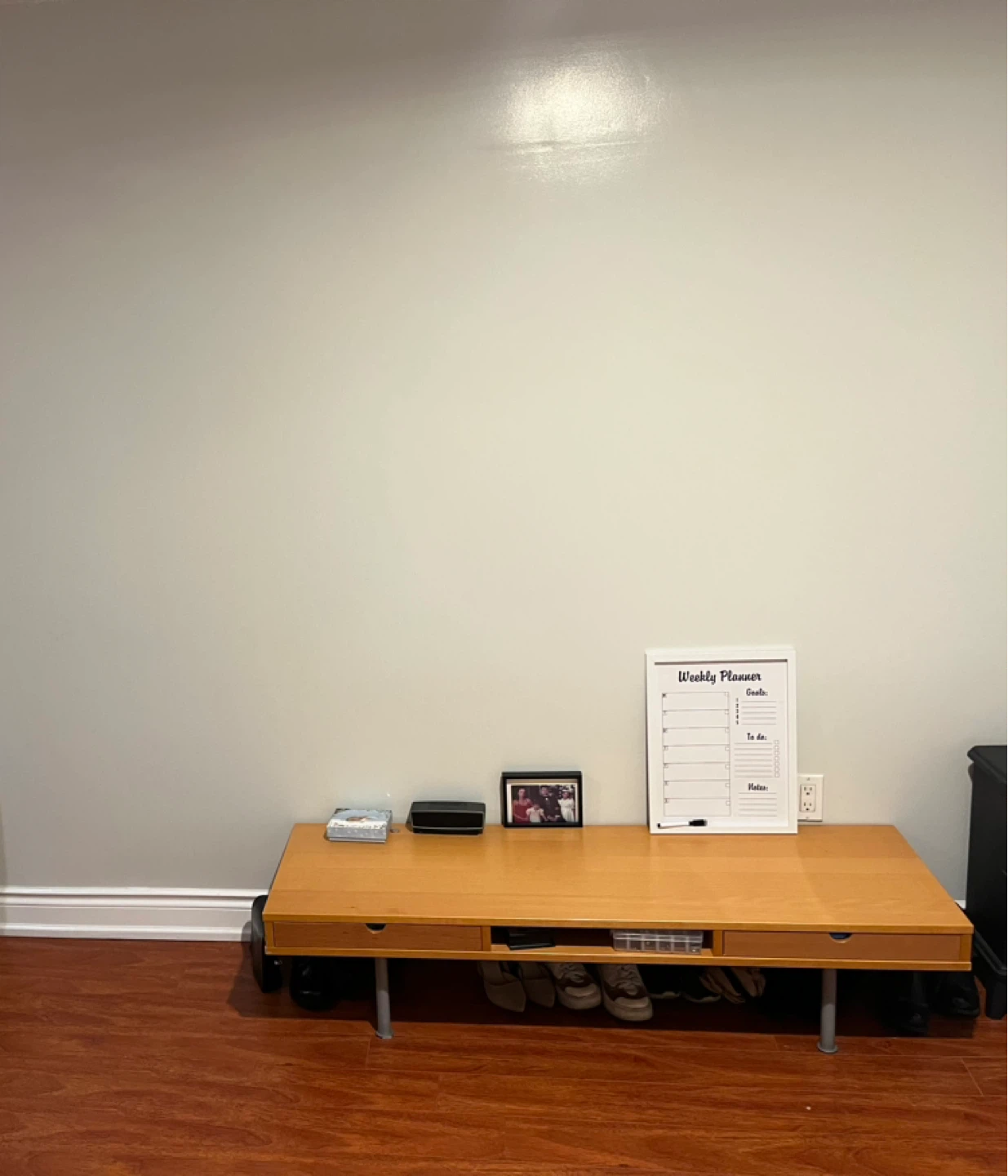 Wooden Table with Storage - photo 2
