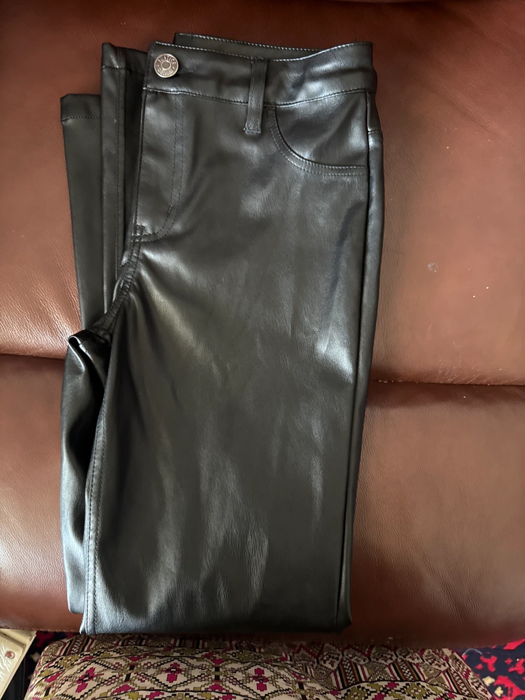 Justice Faux Leather Pants Size 12