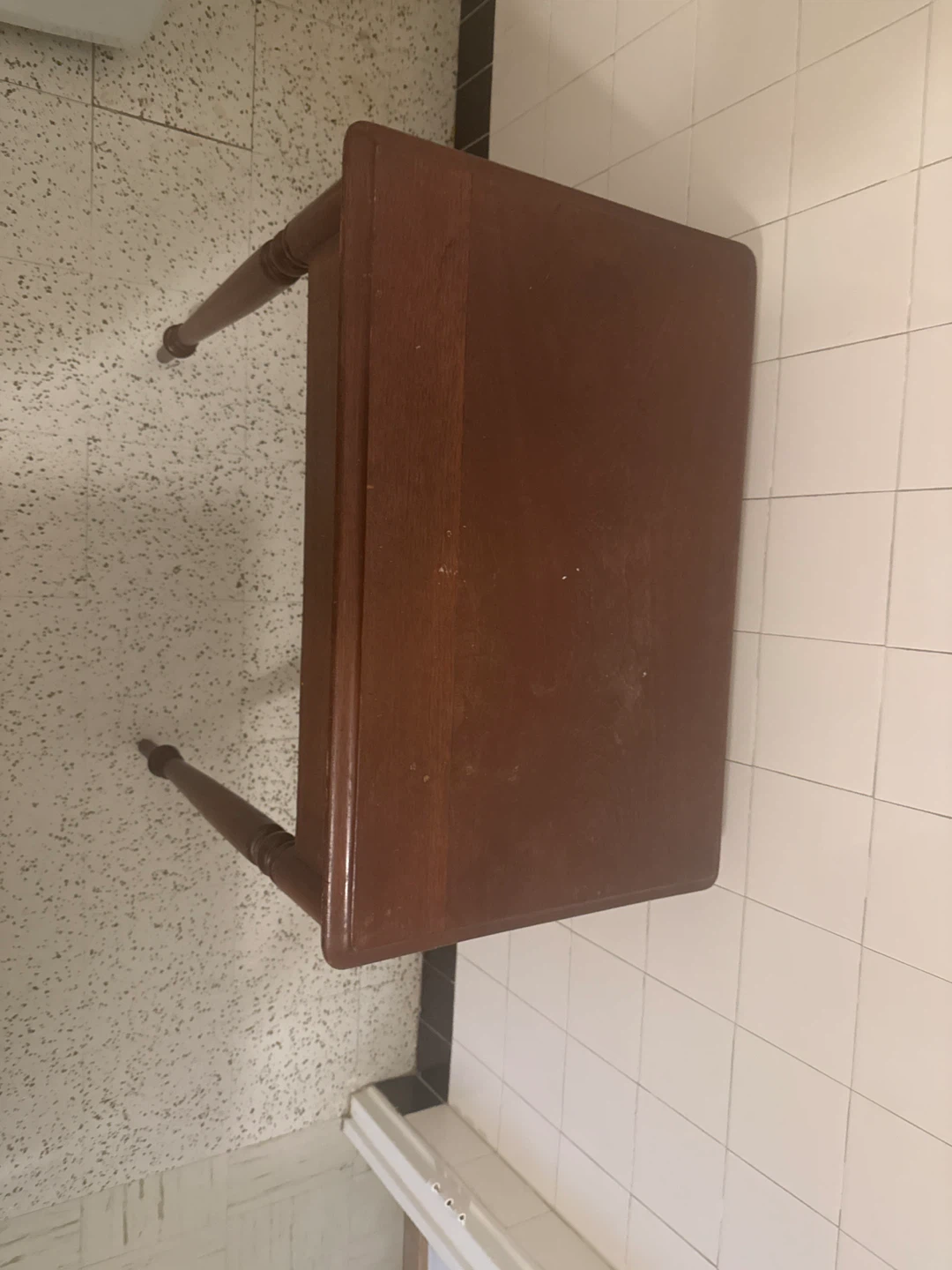 Vintage Wooden Side Table - photo 2