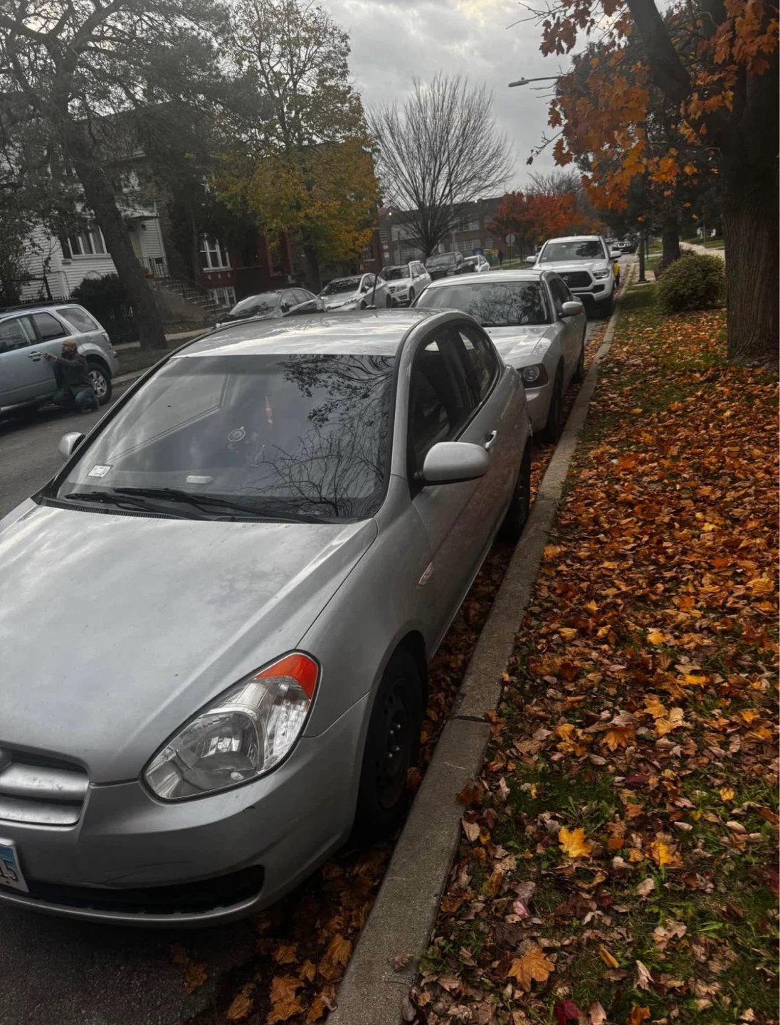 Silver Hyundai Accent