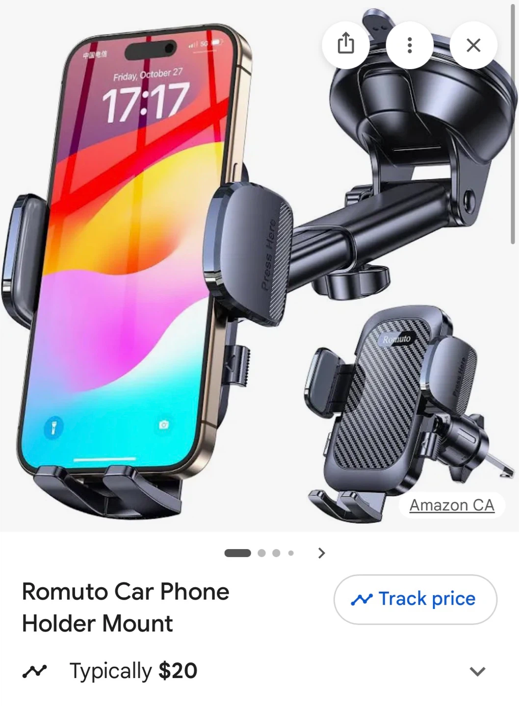 Romuto Car Phone Holder Mount