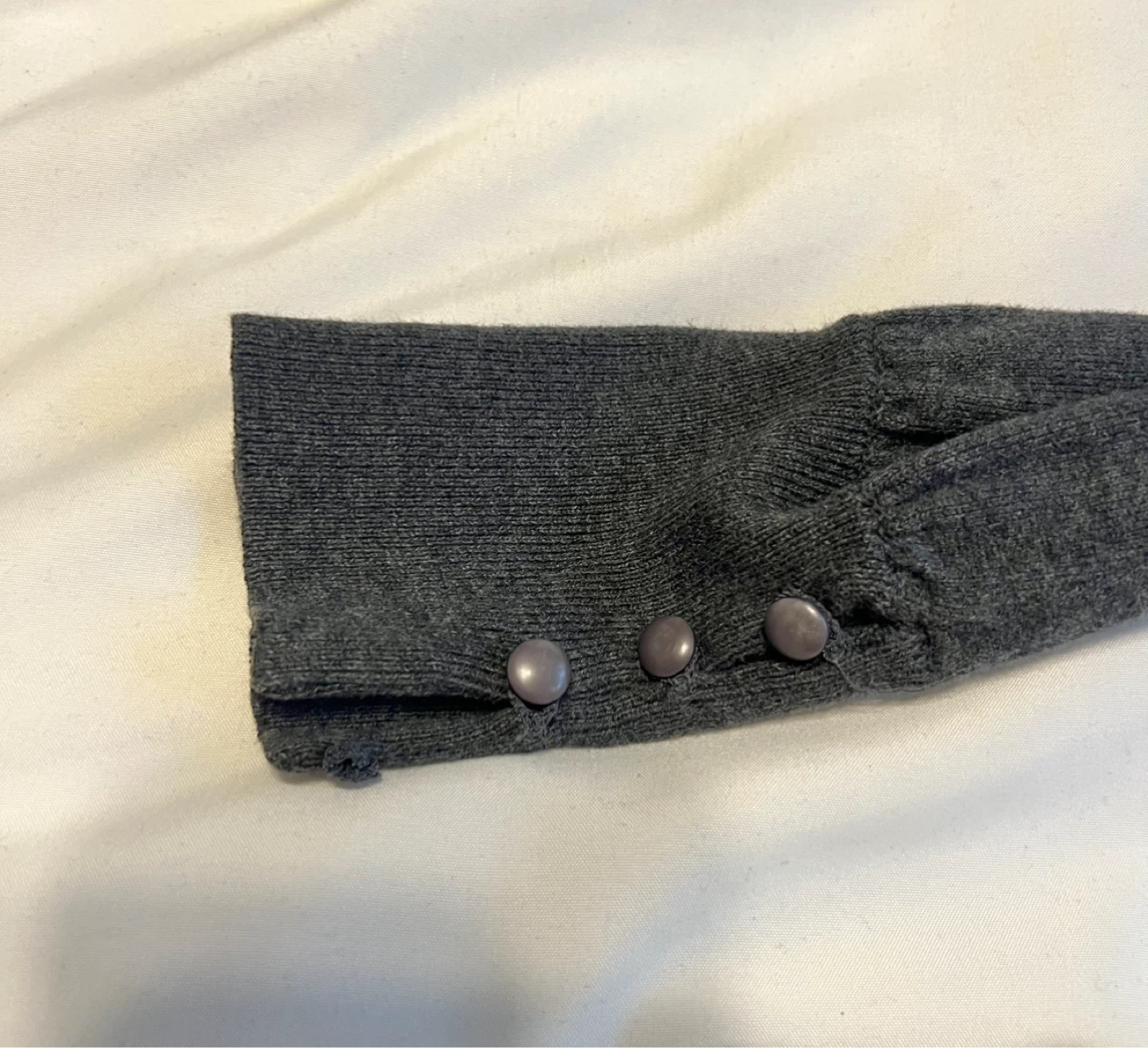 Women’s Grey V-Neck Sweater Dress - Size S - photo 5