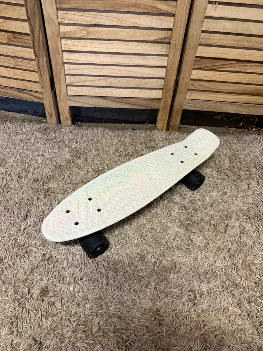 White Penny Board Skateboard