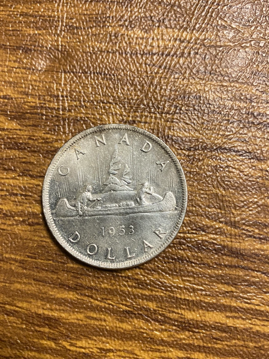 1953 Canadian 80% Silver Dollar Coin