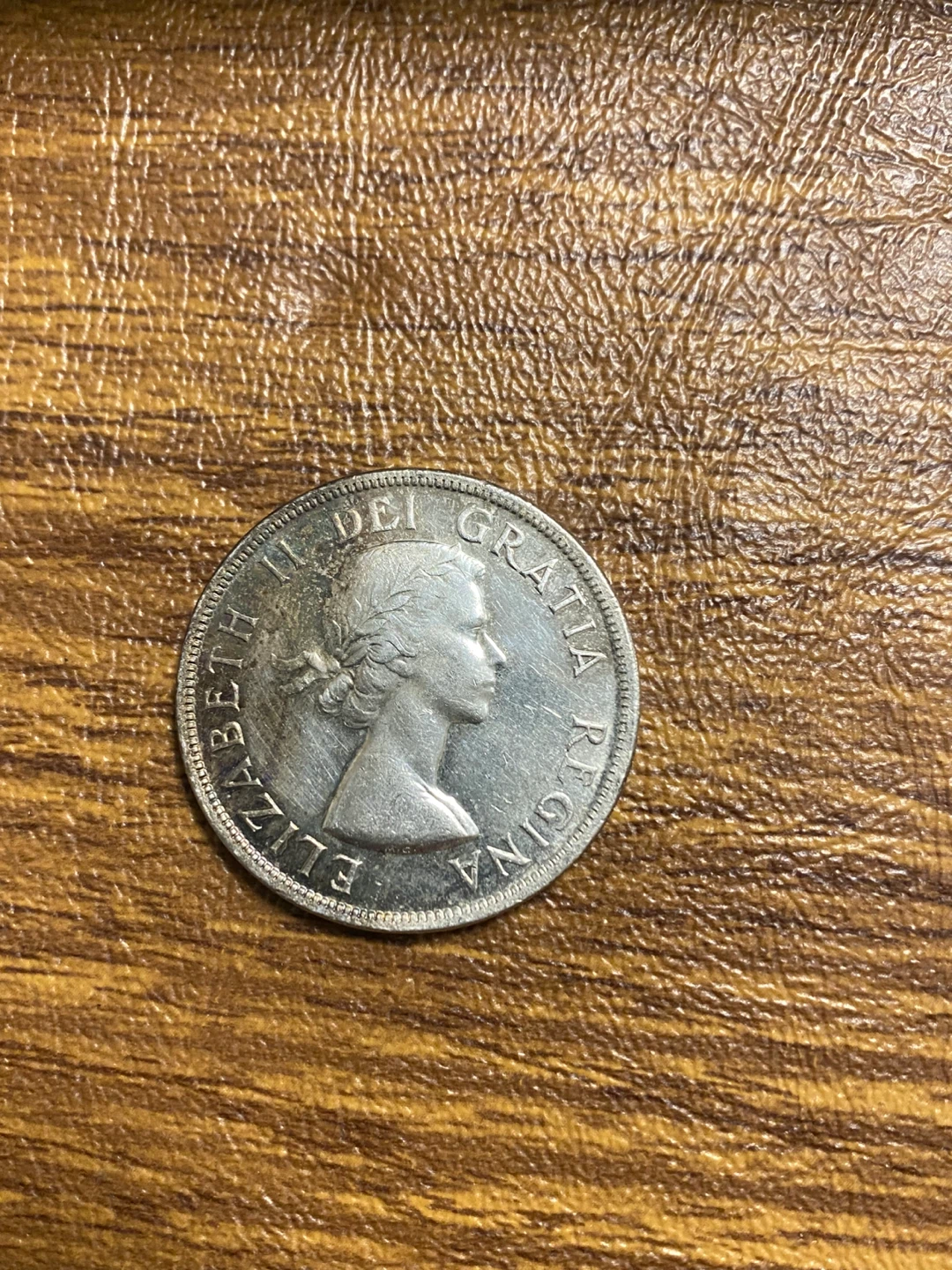1953 Canadian 80% Silver Dollar Coin - photo 2
