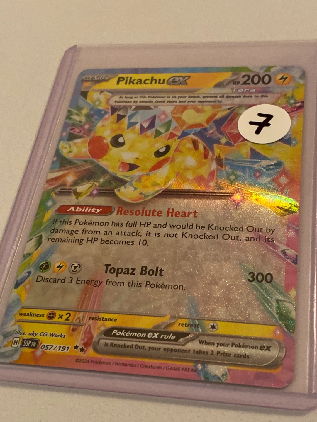 Pikachu EX Pokémon Card 🌈 - photo 3