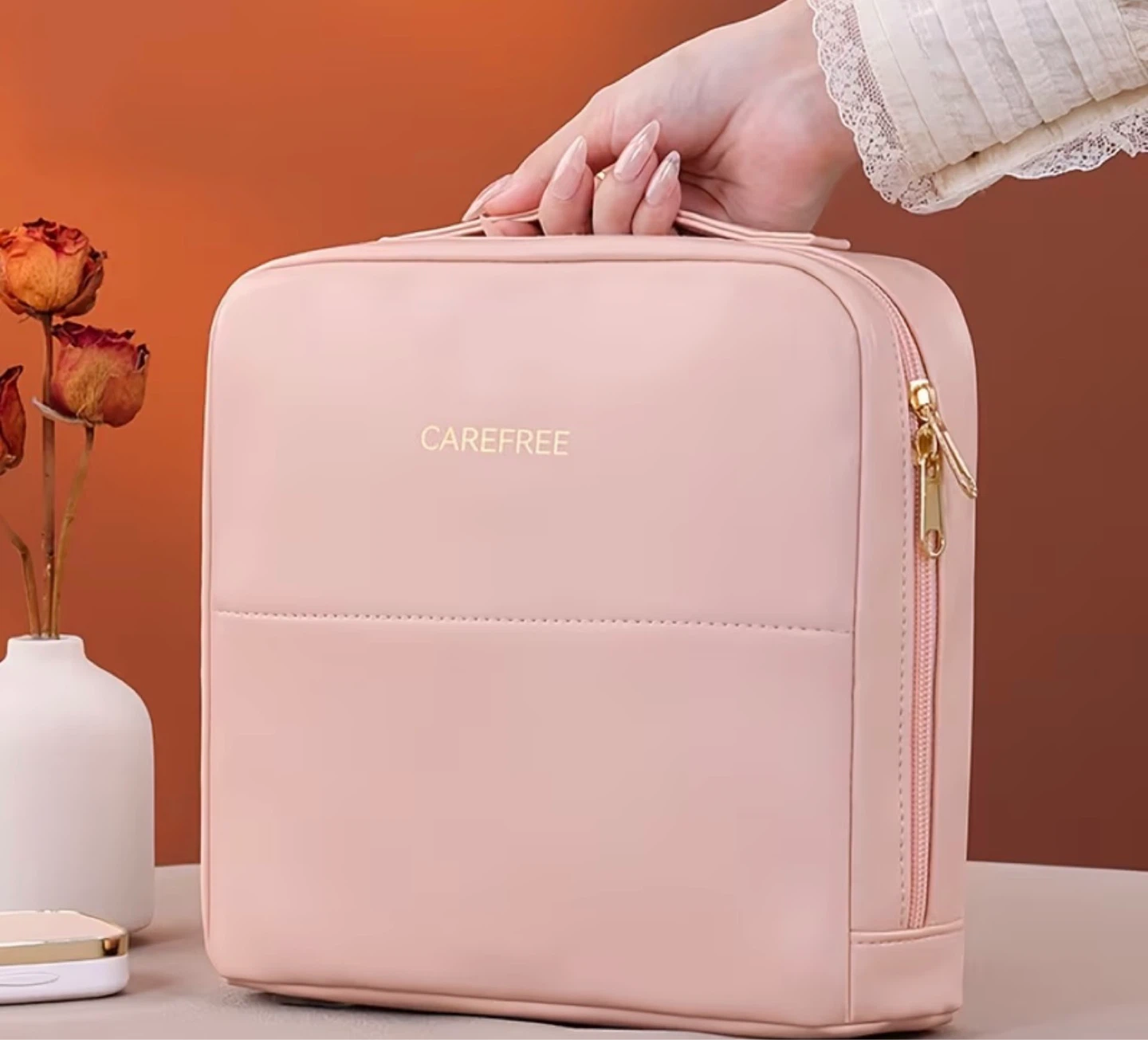 Carefree Pink Travel Toiletry Bag - photo 5