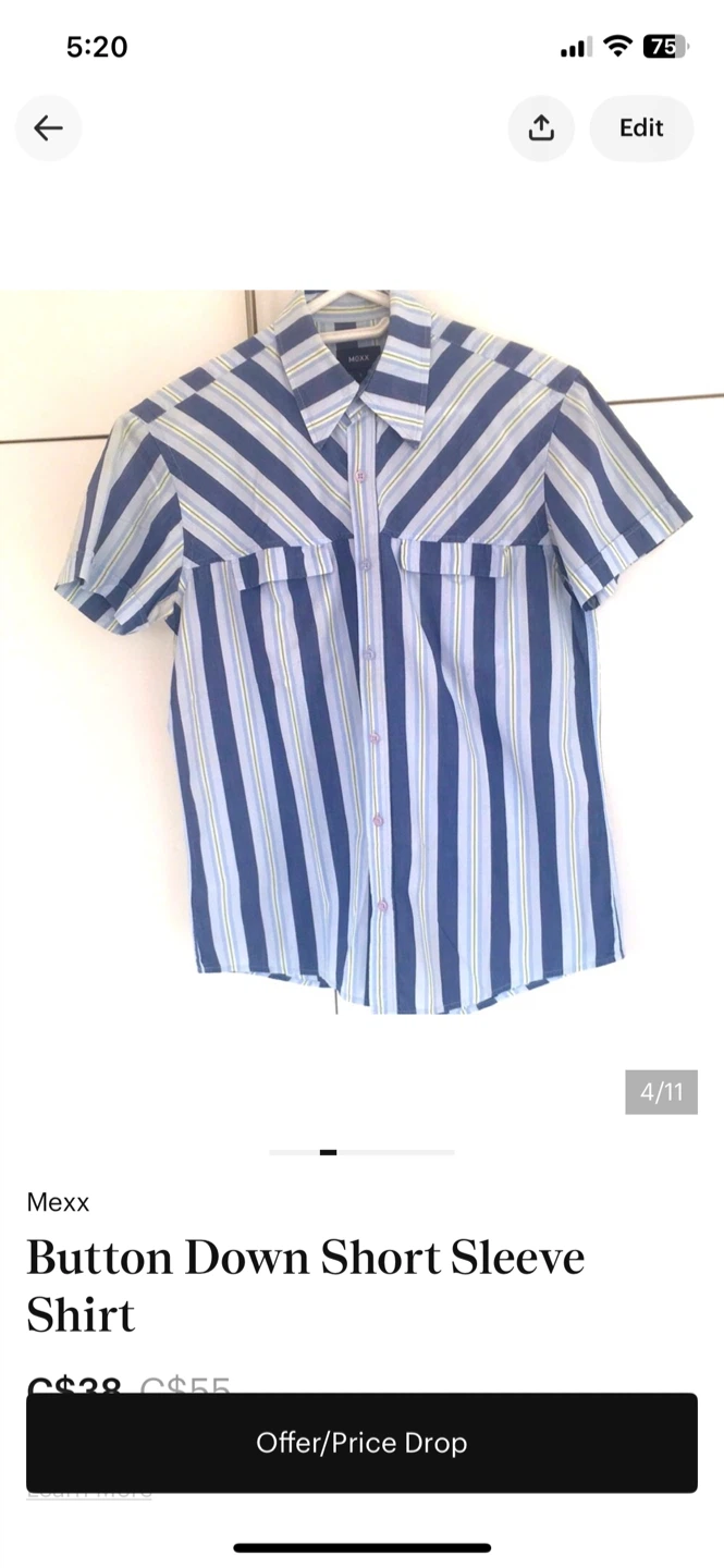 Mexx Button Down Short Sleeve Shirt