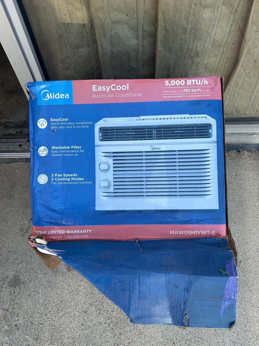 Midea EasyCool 5,000 BTU Room Air Conditioner