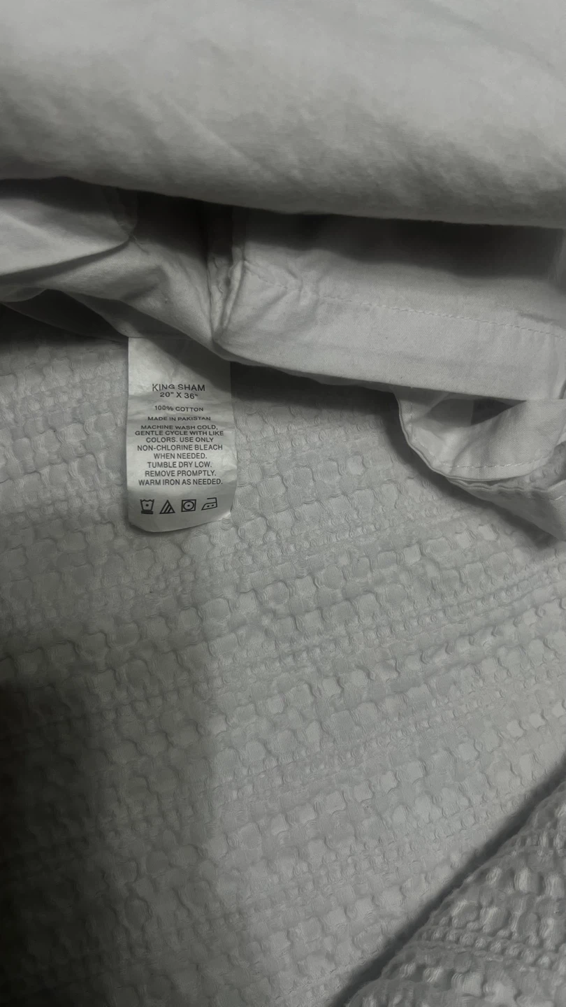 DKNY Pure King Sham & comforter set White 100% Cotton - photo 3