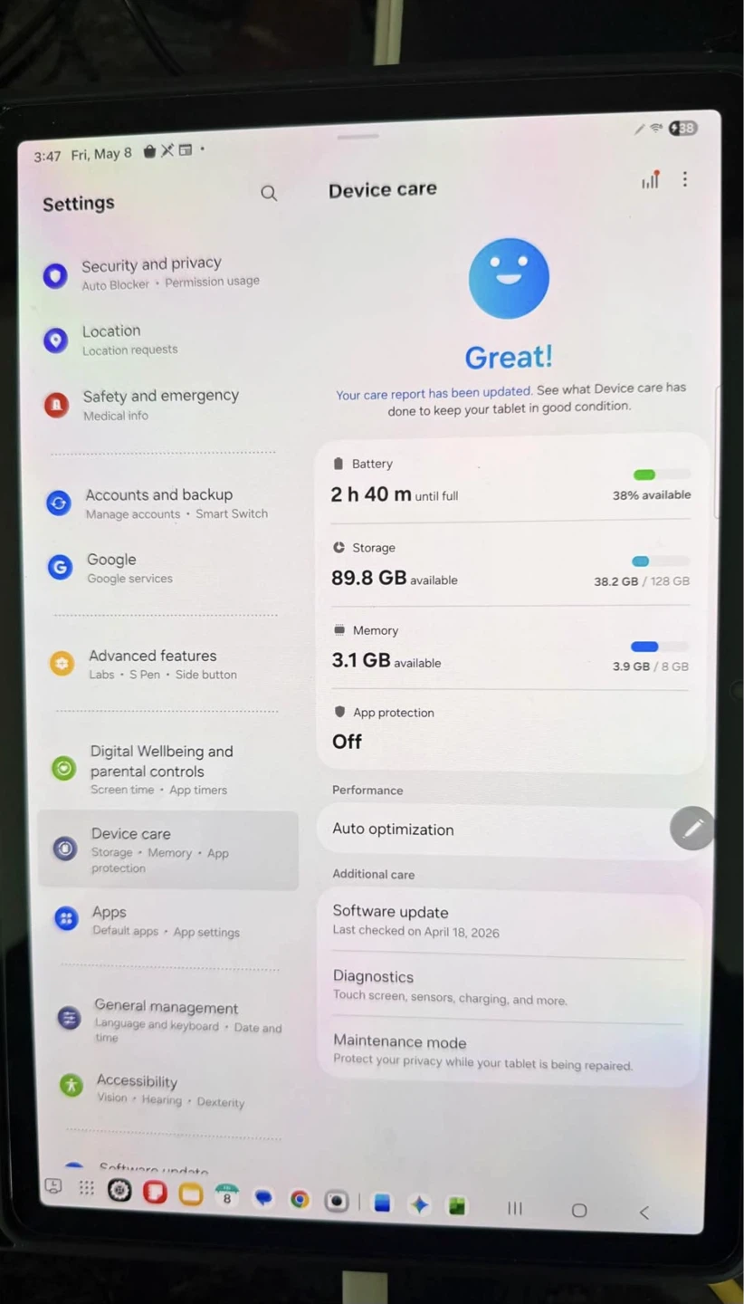 Samsung Galaxy Tab S9 Tablet - Excellent Condition