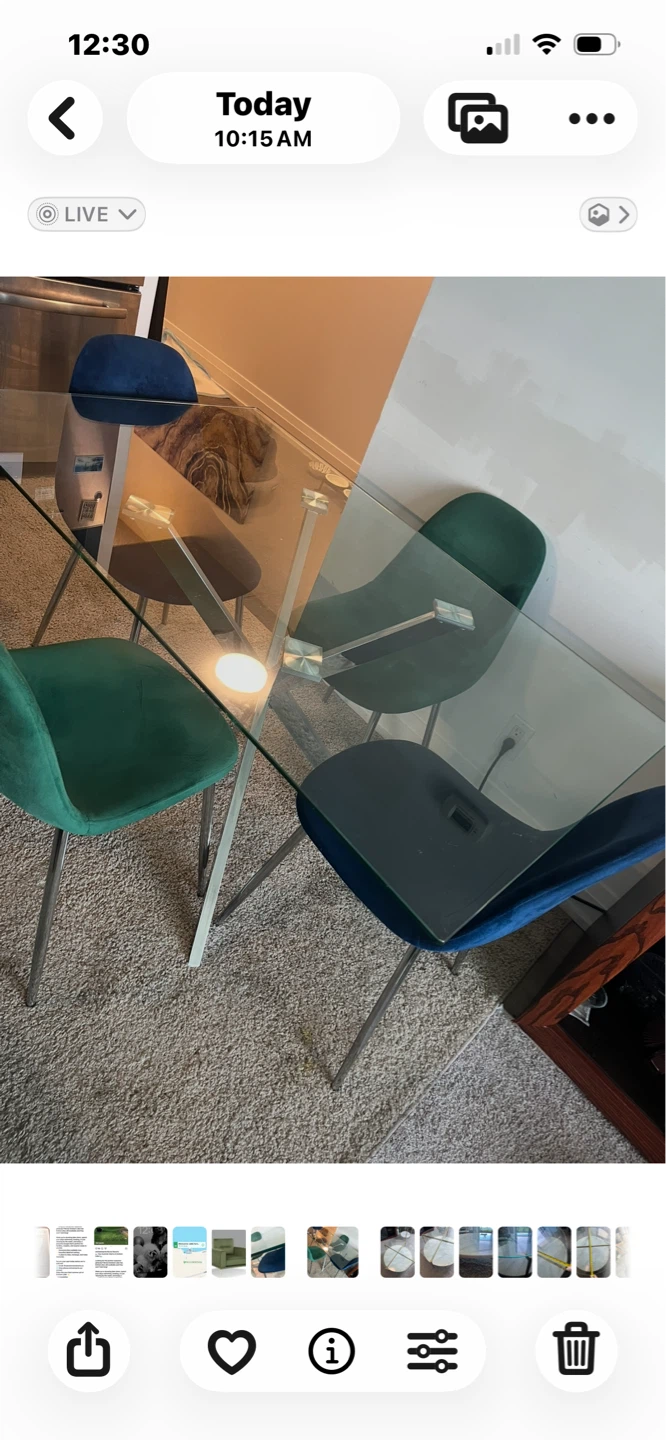 Marble and Glass Round Coffee Table - photo 2