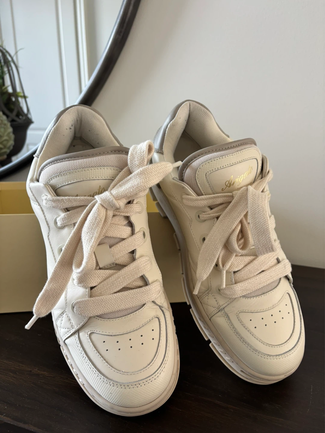 Arigato Cream Sneakers SIZE 10