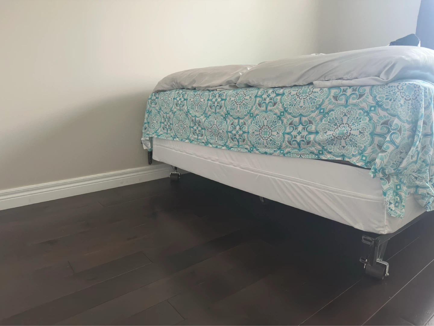 FREE Queen Size Metal Bed Frame + Box Spring