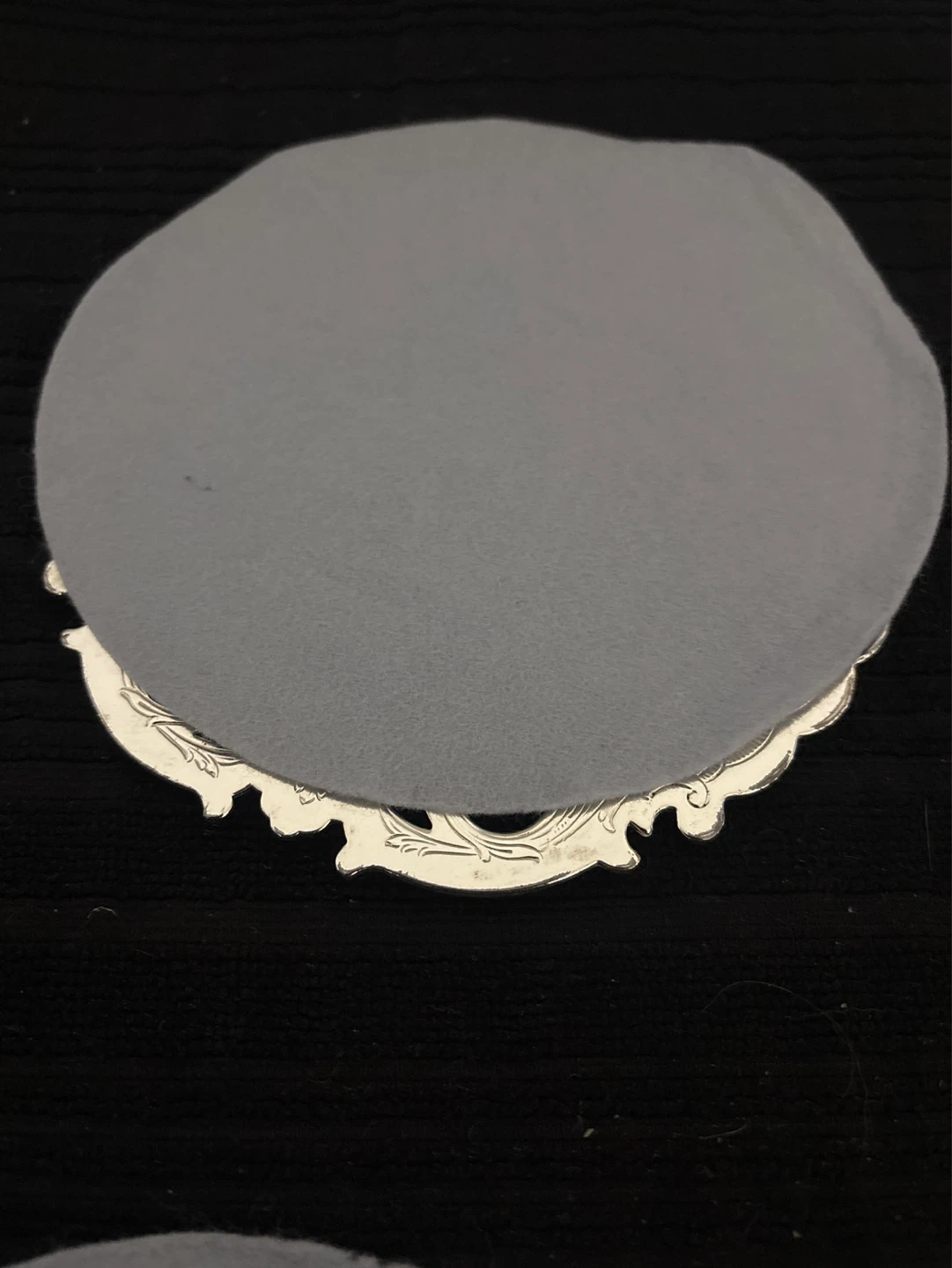 Silver Plated Ornate Round Trivet/Pot Holder - photo 4