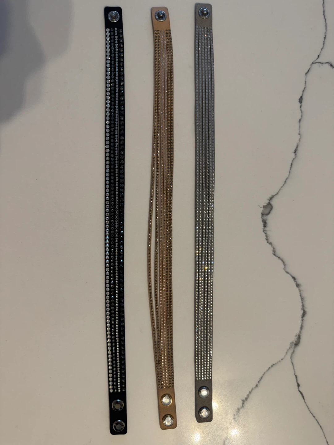Swarovski Set of 3 Rhinestone Wrap Bracelets