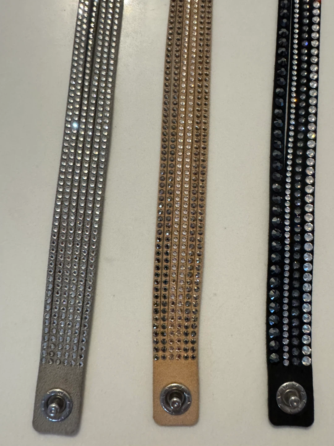 Swarovski Set of 3 Rhinestone Wrap Bracelets - photo 3
