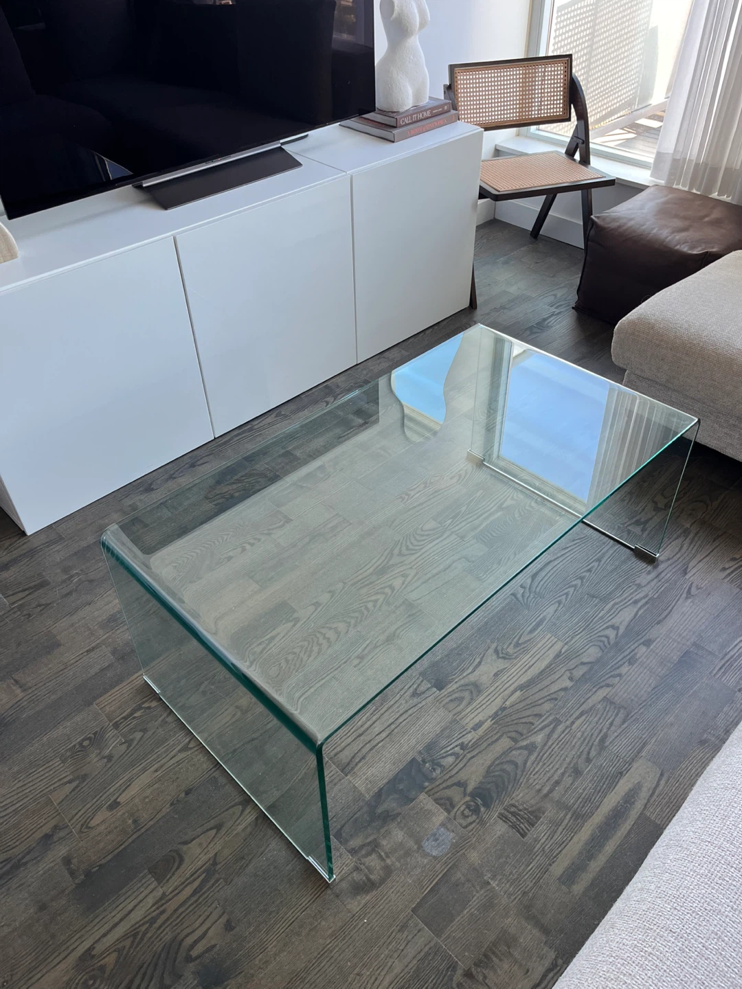 Clear Glass Coffee Table